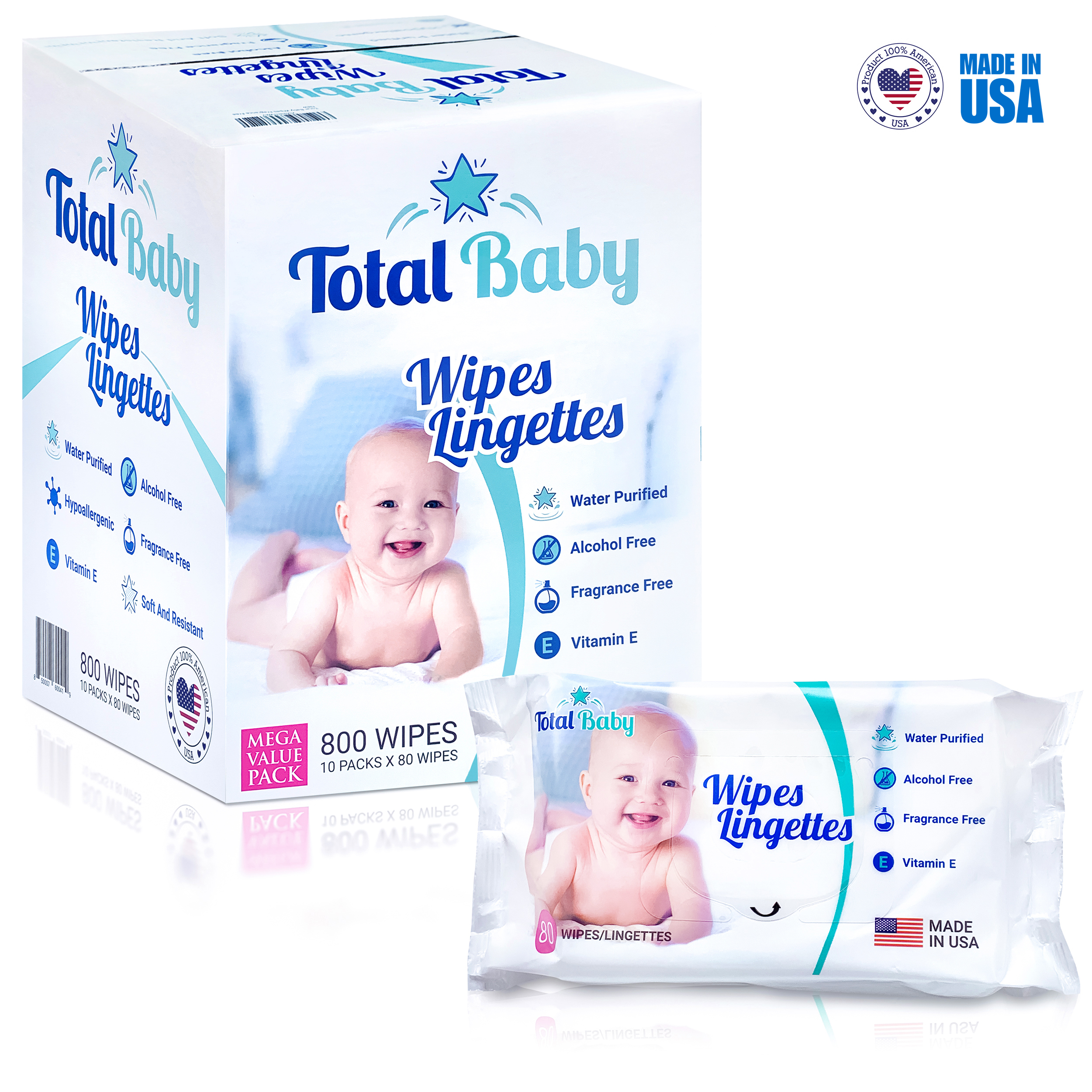 total baby wipes