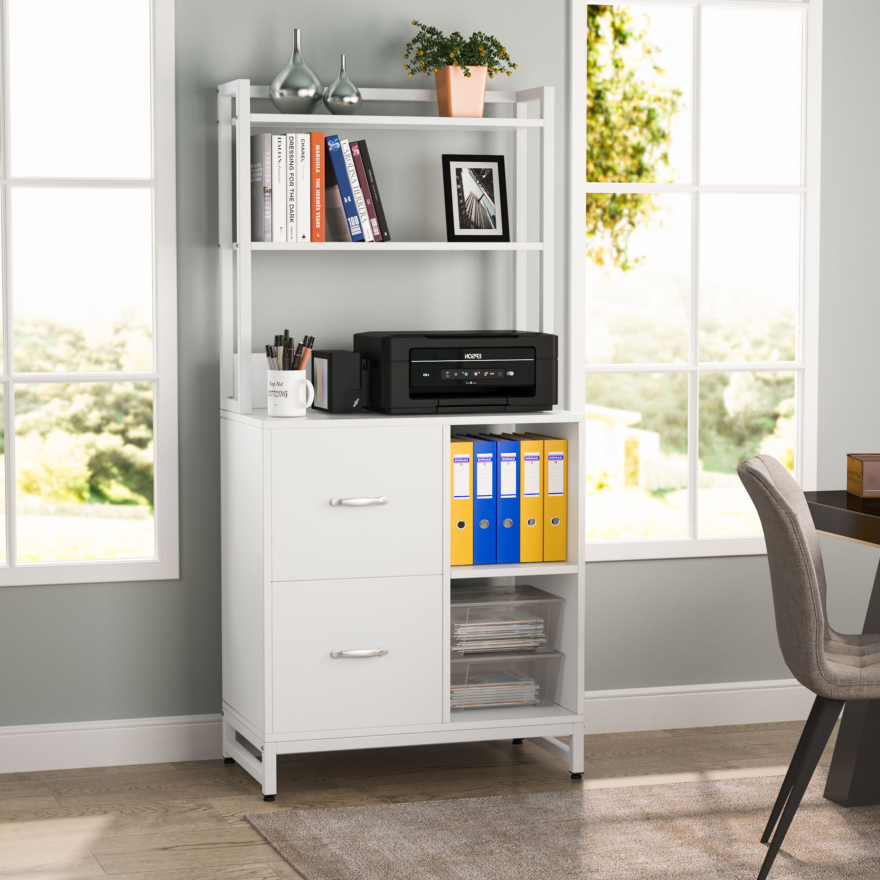Tribesigns 2 Drawer File For Letter Size Vertical Filing With