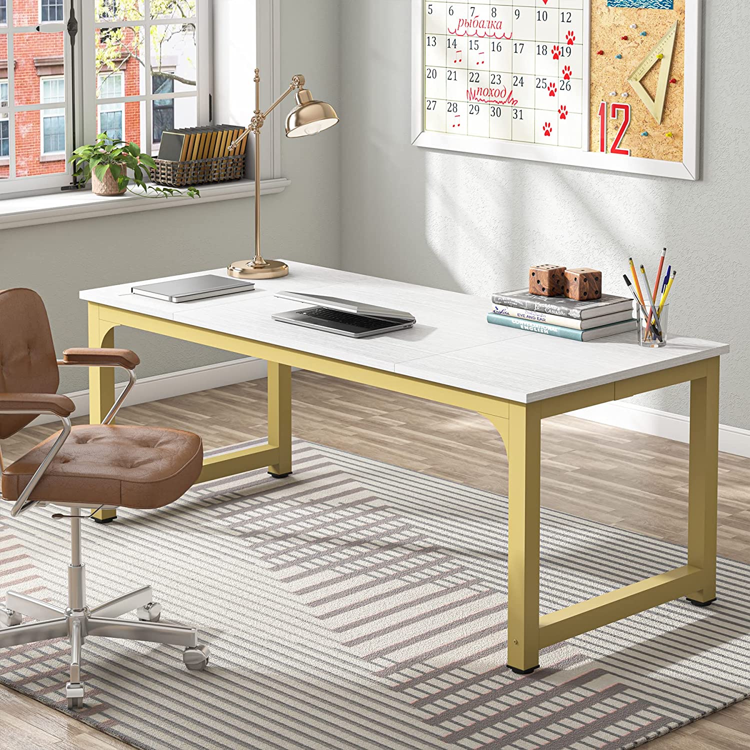 Tribesigns 6FT Conference Table, 70.8" W x 31.5" D Meeting Room Table