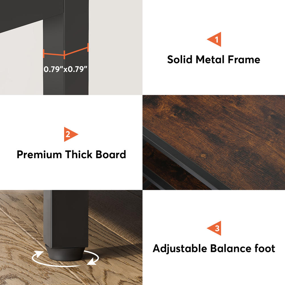 Tribesigns LShaped Hall Tree with Shoe Bench, Entryway Corner Coat