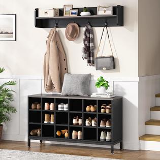 Shoe bench and coat rack set hotsell