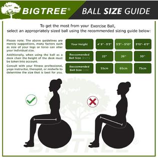 Exercise ball for sitting at desk size best sale
