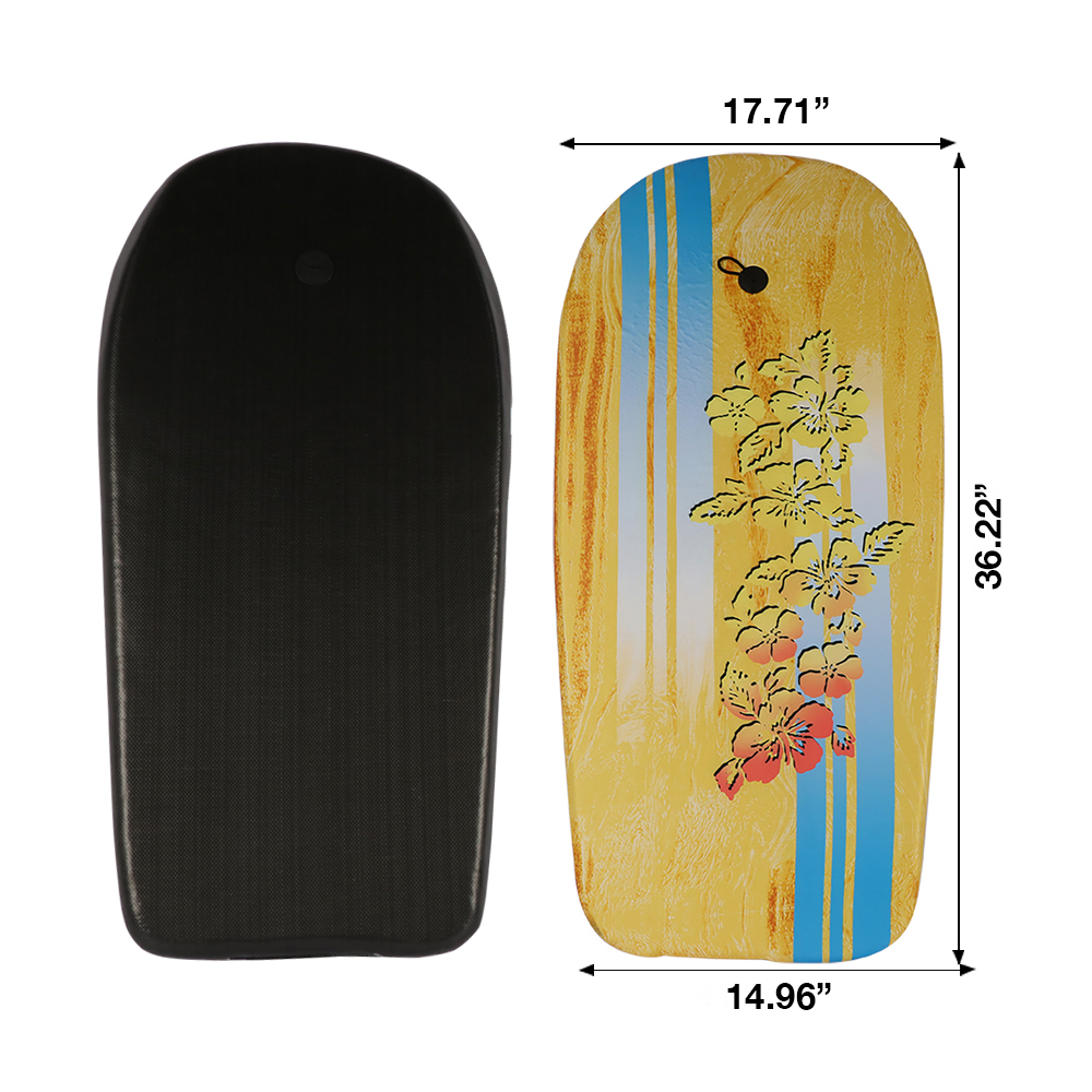 BIGTREE Bodyboard Kickboard Surfing Skimboard Wake Boogie Board Pool Toy Hawaii