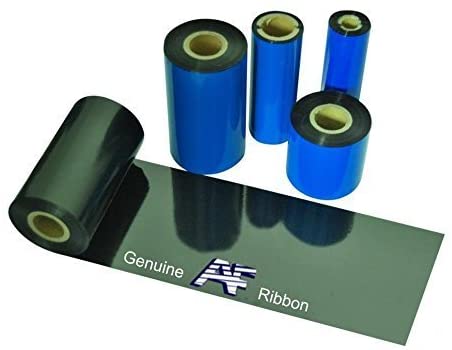 Accurate Films Thermal Transfer Wax Ribbon for Sato, Case of 24, 3.15" x 1,345' (80mm X 410m), 1" Core, Black. Resin Enhanced Wax Ribbon.