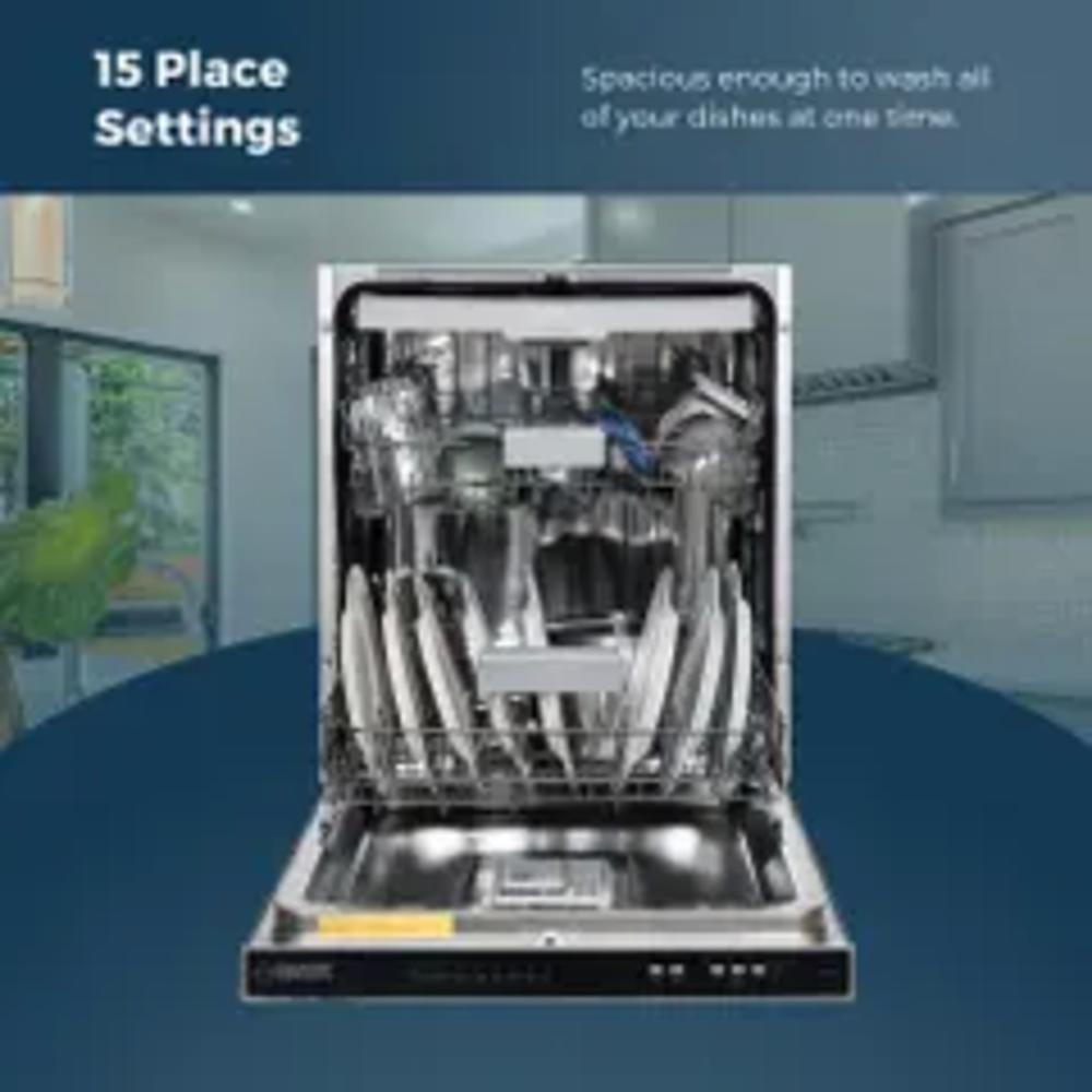 Equator 24" BuiltIn Dishwasher w/ Top Control 15 Place Settings(Black