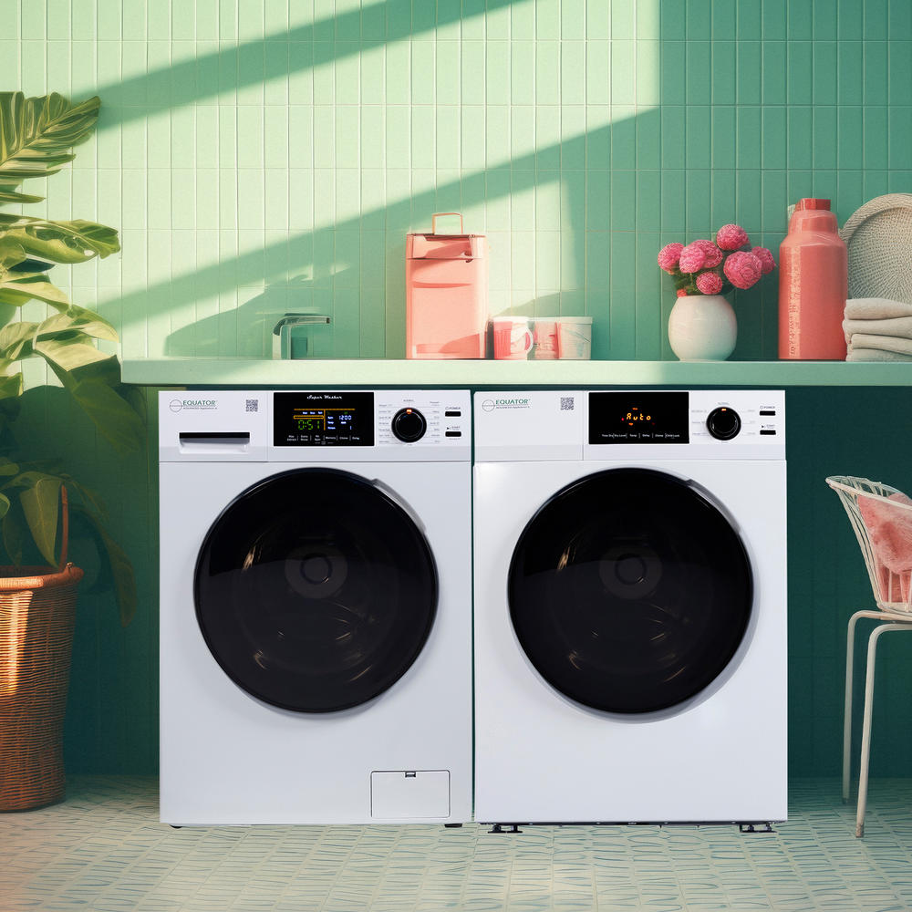 Equator DELUXE LAUNDRY SET Sani Washer 1.9cf 110V +Vented Dryer 220V