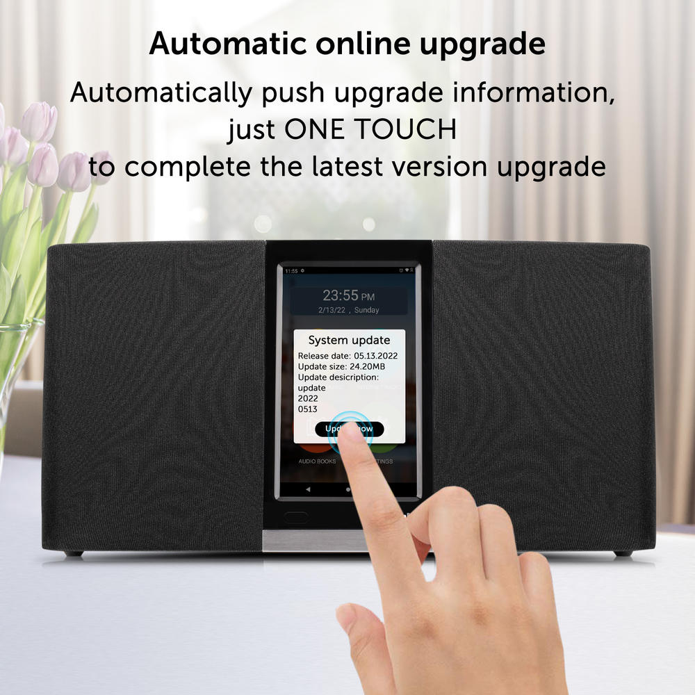 Sungale 2022 G3 Wi-Fi Internet Radio with Easy Operation Touch Screen, Latest Hardware, Streaming Music and Internet Radio Apps