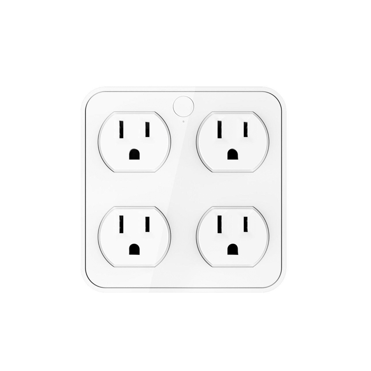 Eco4life SH-PLG4 Wireless Wall Smart Plug, 4 Outlet Surge  Protector/Extender with 4 USB Charging Ports,Compatible with Alexa Google  Assistant