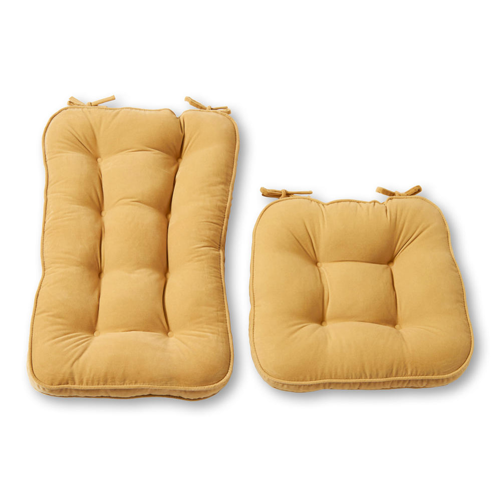Greendale Home Fashions Jumbo Rocking Chair Cushion Set - Hyatt fabric -  Cream