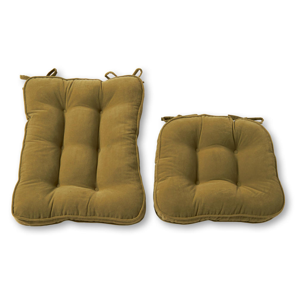 Greendale Home Fashions Standard Rocking Chair Cushion - Hyatt fabric -  Moss