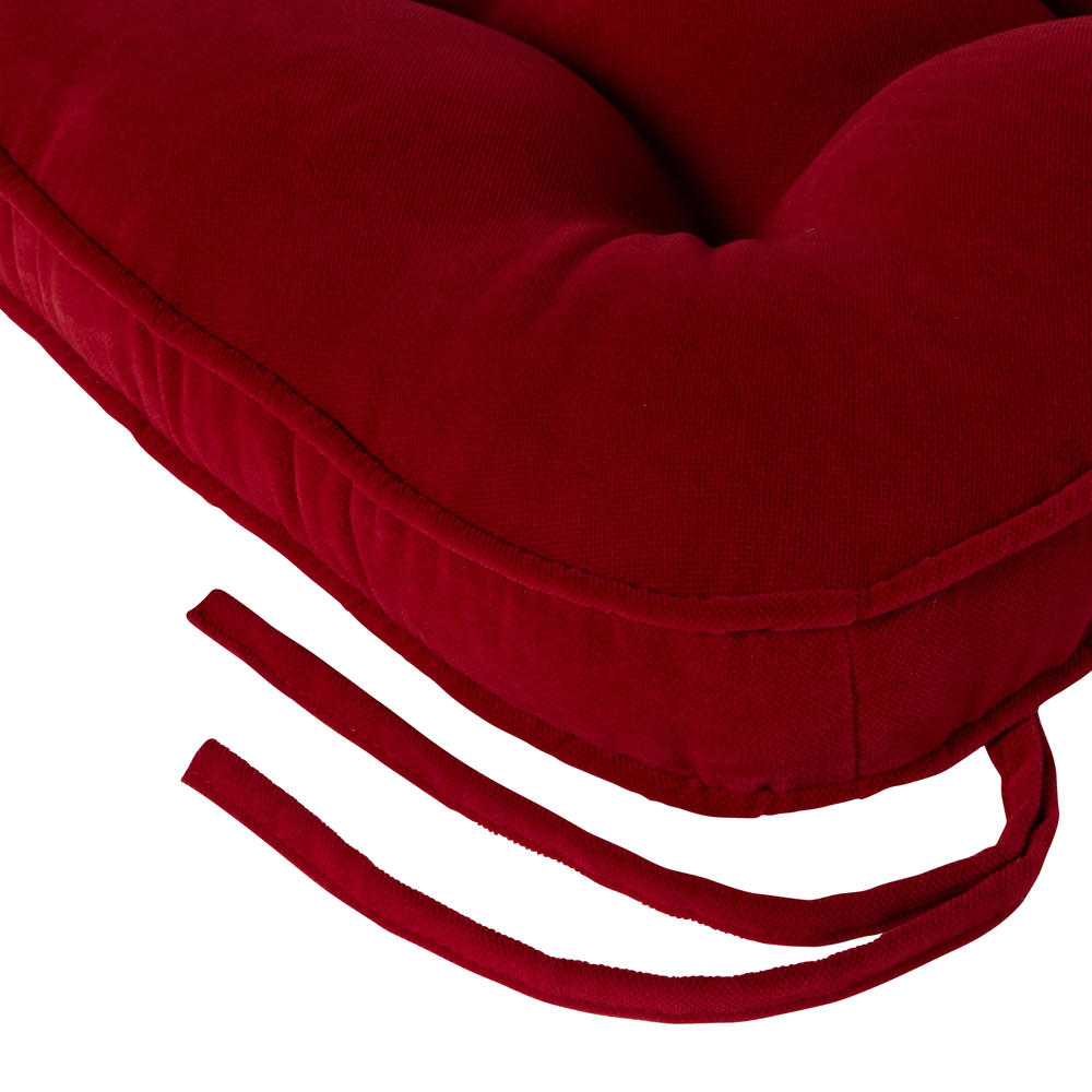 Greendale Home Fashions Standard Rocking Chair Cushion - Hyatt fabric -  Scarlet