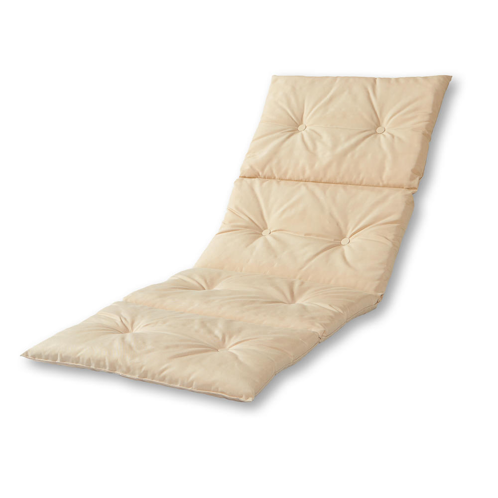 Greendale Home Fashions Outdoor Chaise Pad, Sand