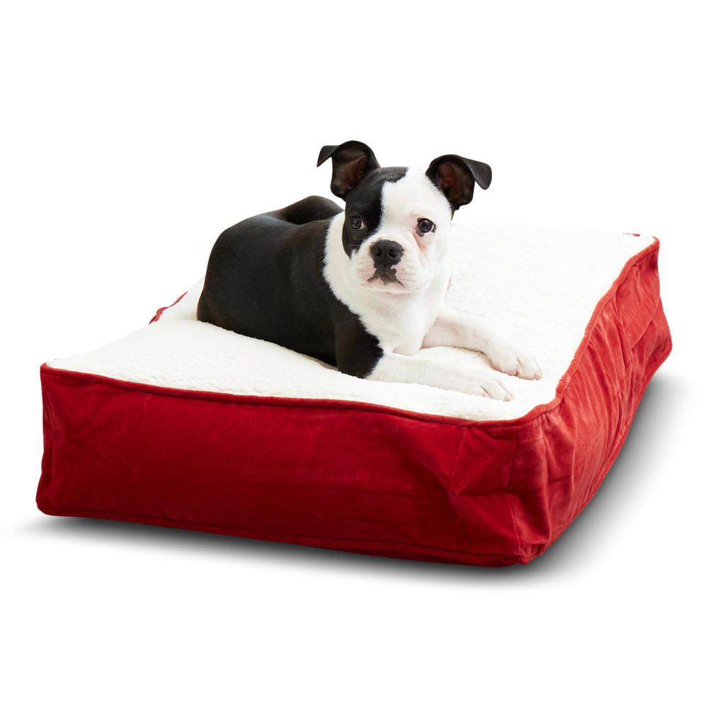 Happy Hounds Buster Dog Bed - Extra Small (18 x 24" ) - Crimson