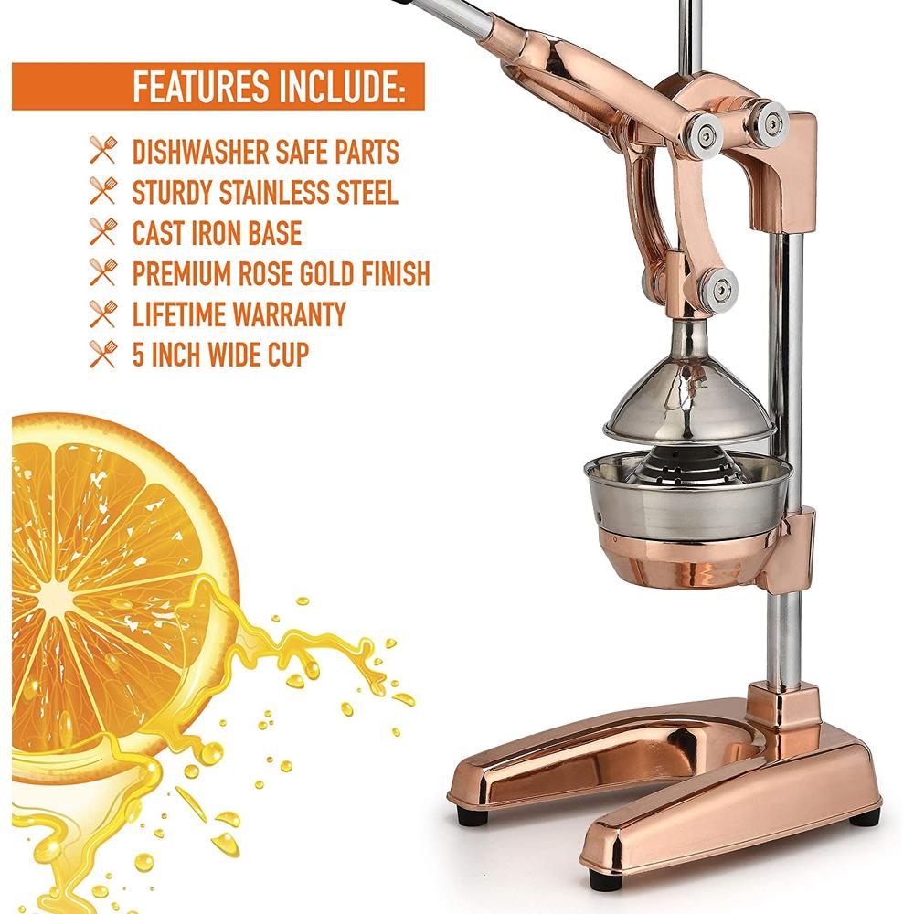 Zulay Kitchen Zulay Professional Citrus Juicer - Premium Manual Citrus Press and Orange Squeezer - Metal Lemon Squeezer