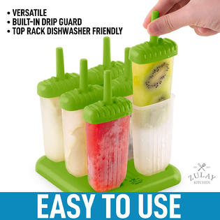 Zulay Kitchen Popsicle Molds Set of 6 - BPA Free Reusable Molds