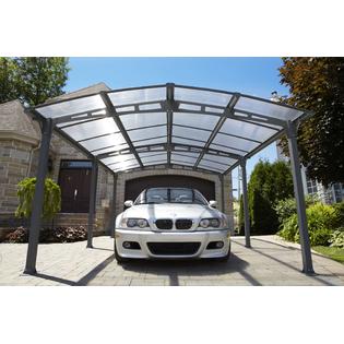 Gazebo Penguin 455006 32 Acay Carport With Gutter Slate