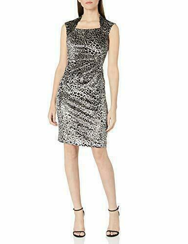 Tahari silver dress clearance