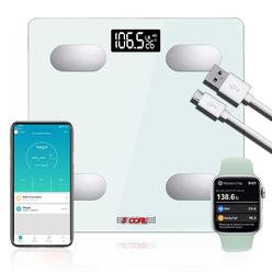 5 Core Smart Digital Scale For Body Weight Bathroom Scale Bluetooth Weight Scale BBS HL R WH