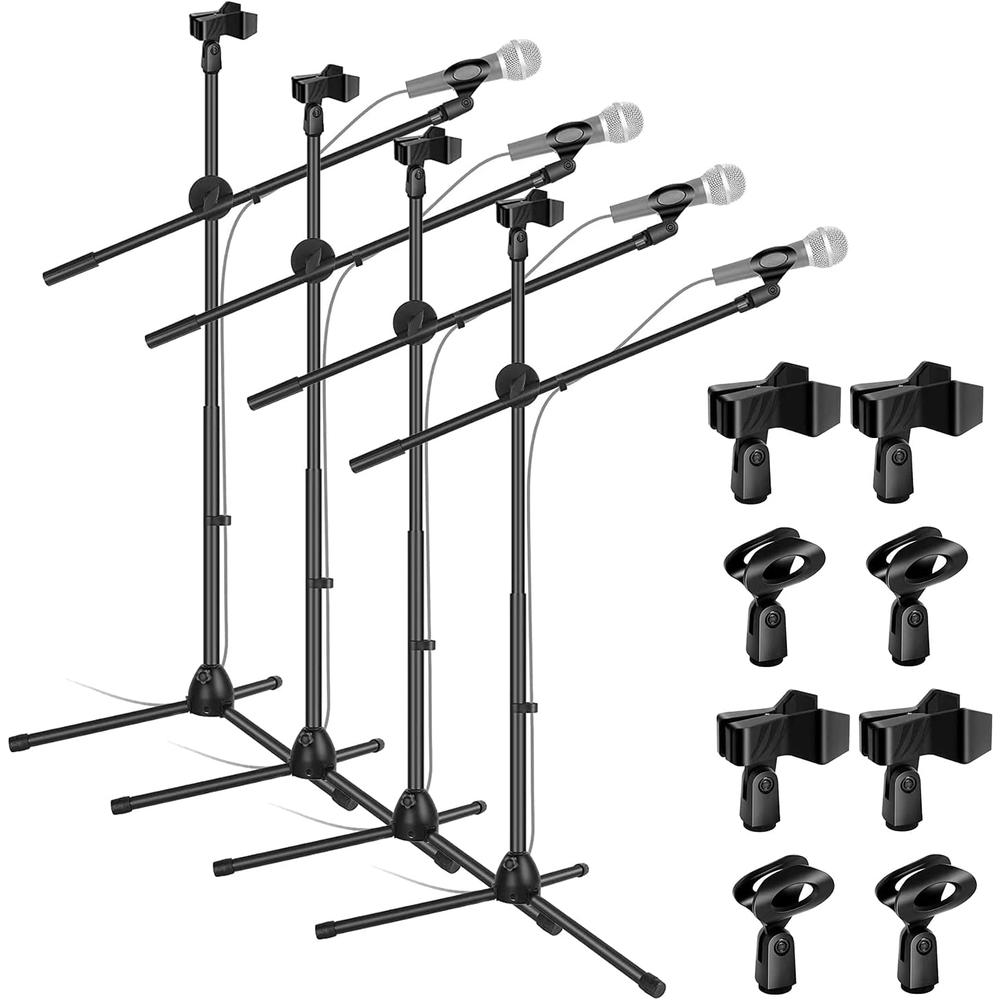 5 Core Microphone Stand - Universal Mic Stand and Height Adjustable Mic Arm Boom Arm MS DBL 4PCS