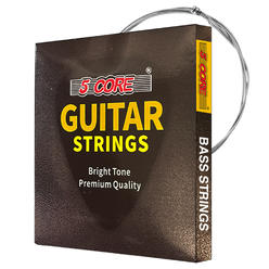 5 Core Electric Guitar Strings, Pure Nickel Guitar Strings .010-.048 Guitar Strings Electric 6 Pieces String in 1 set