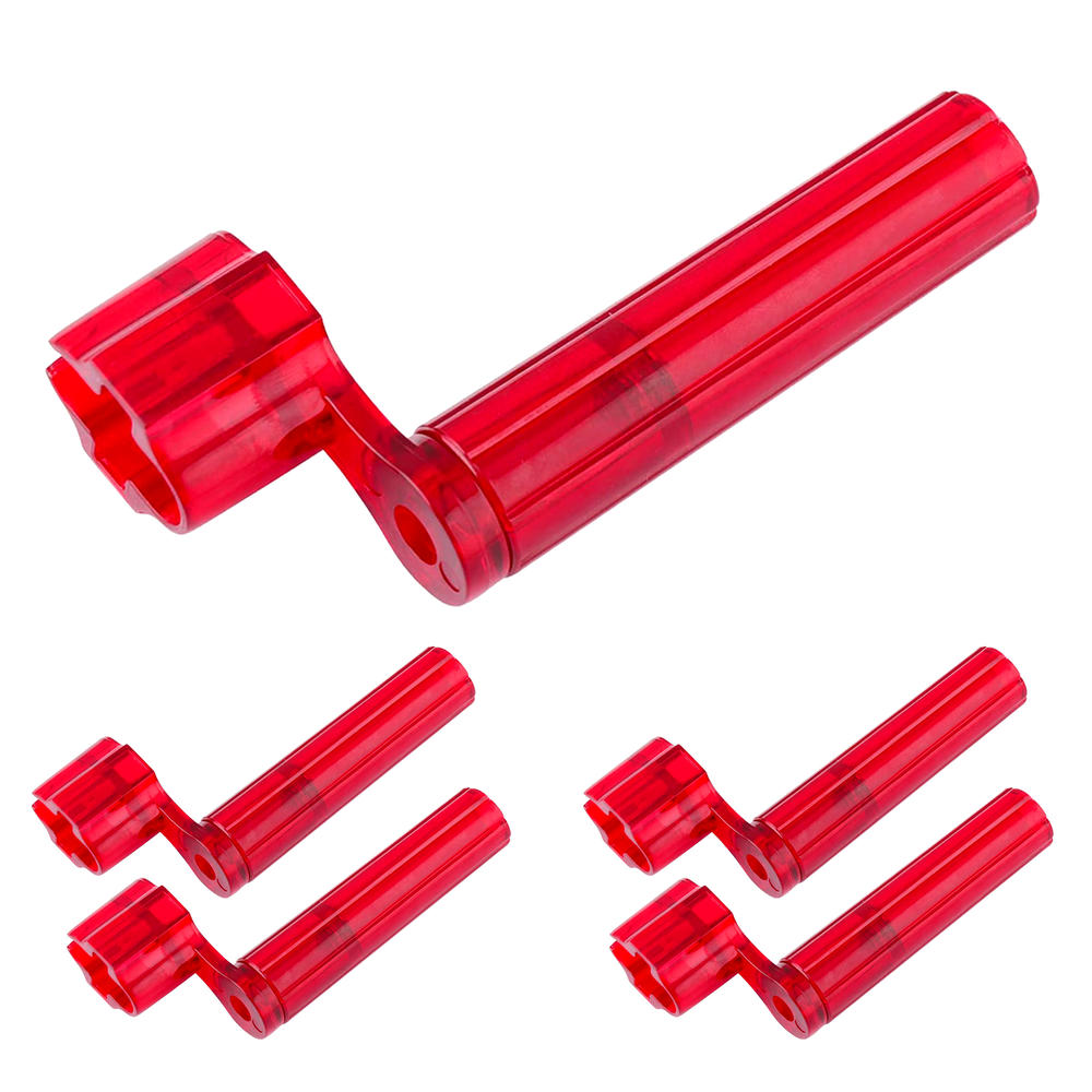 5 Core Guitar String Winder Red Five pieces| Professional Guitar Peg Winder with Bridge Pin Remover- SW L RED 5PCS