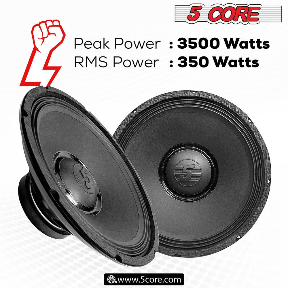 5 Core 15 inch Subwoofer Replacement PRO DJ Speaker Sub Woofer Loudspeaker Wide 15-185 MS 350W