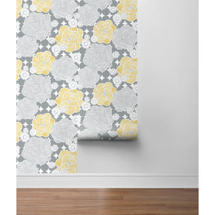 Nextwall Retro Floral Peel And Stick Removable Wallpaper