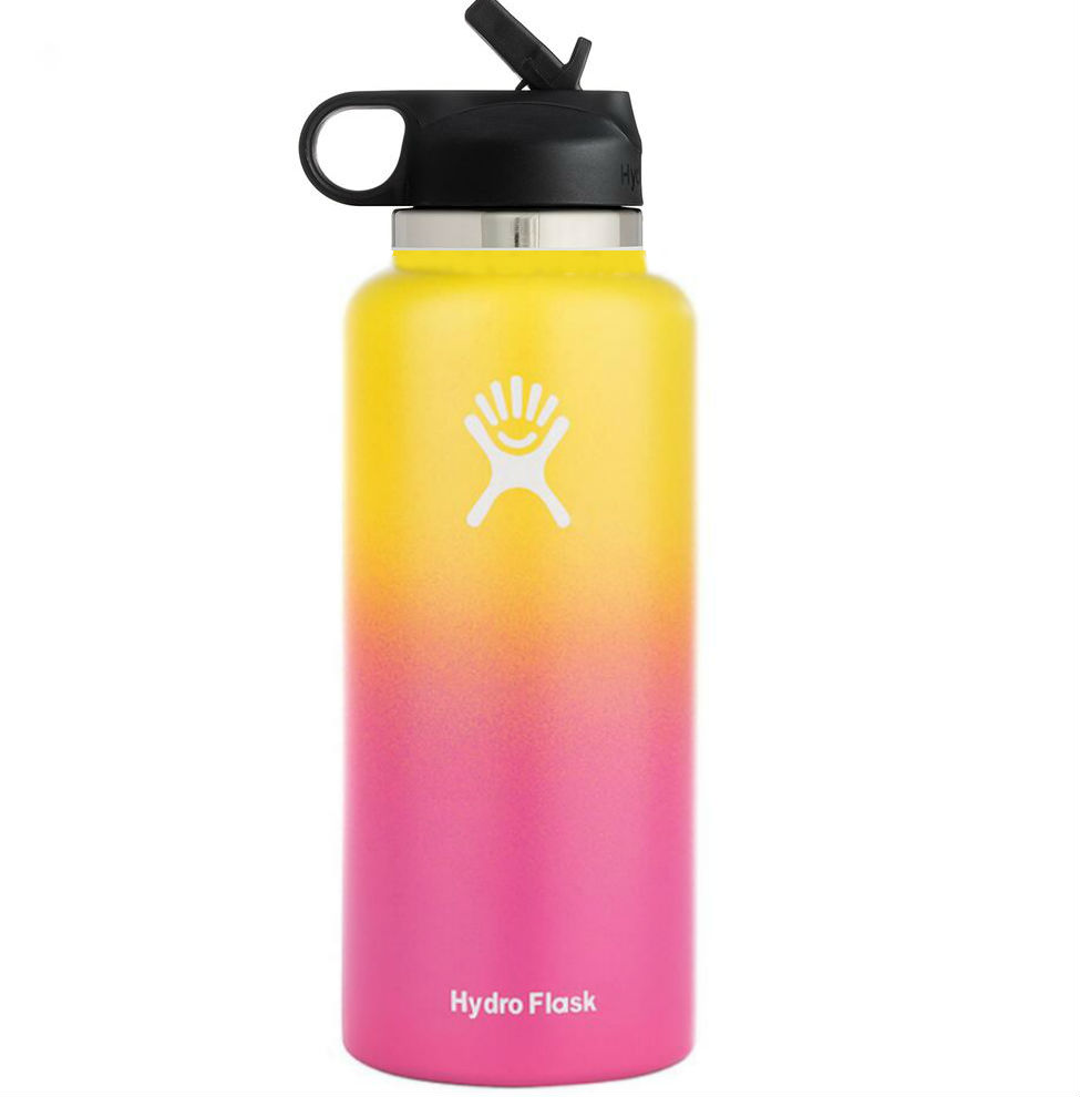 yellow wide mouth hydro flask straw lid