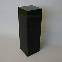 Displays2buy Black 12" x 12" x 32"h Art Sculpture Stand Acrylic Pedestal Display