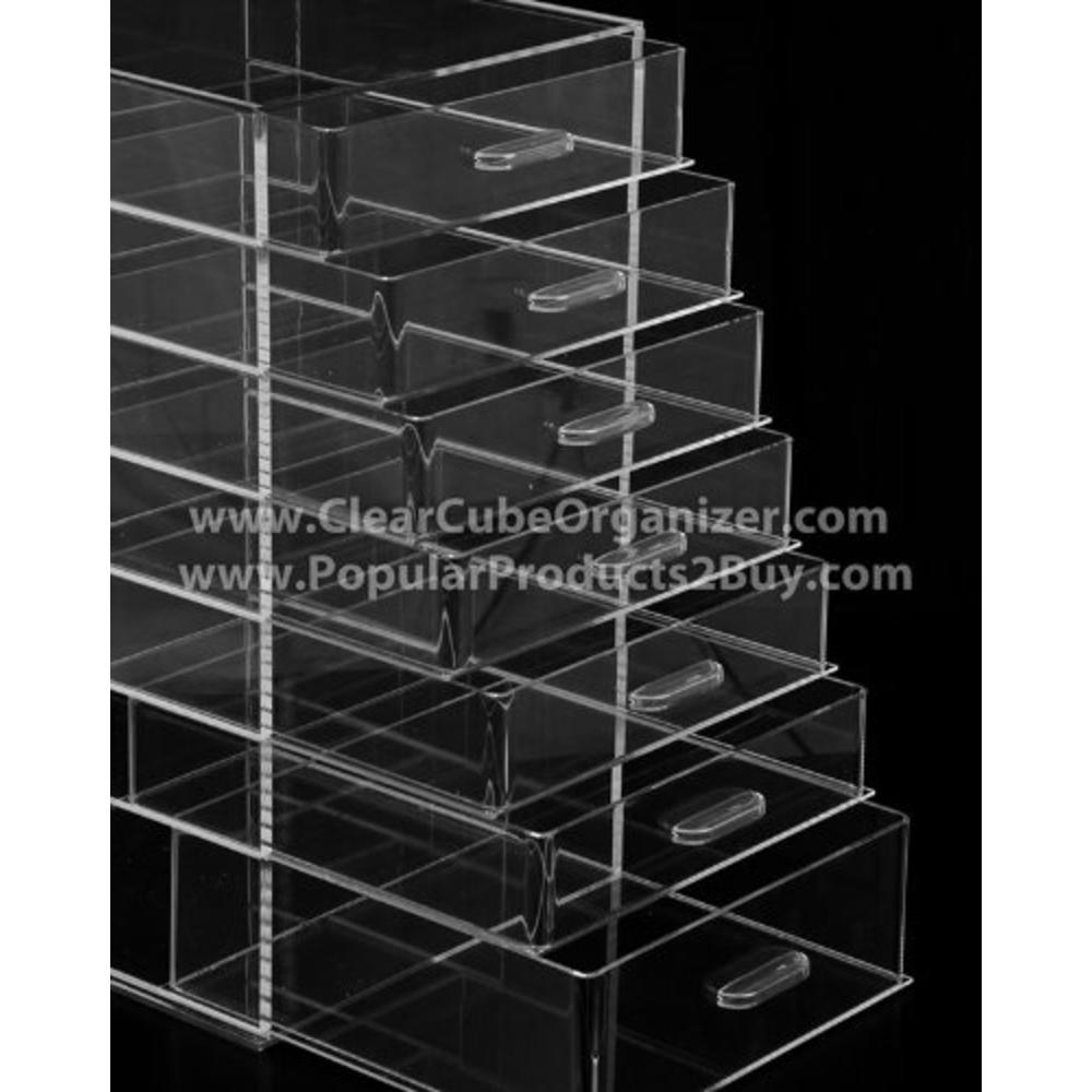 Displays2buy 7 Pull out drawers Clear Cube Acrylic Organizer