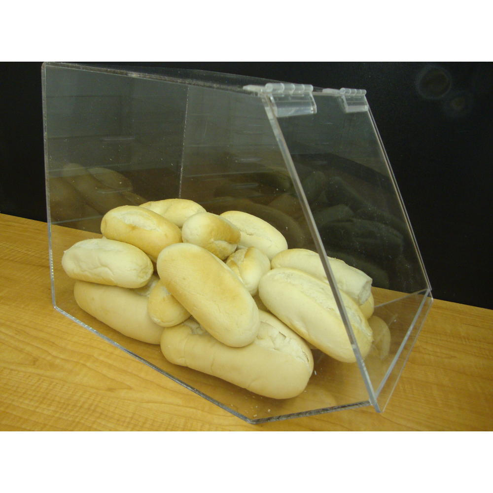 Displays2buy 10"w Bulk Bread Storage Acrylic Display case Bakery Pastry Cookies Bagel CUPCAKE