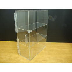 Displays2buy 3 tiers Display w/3 Clear trays Acrylic Bread Donut Bagels Cookie CUPCAKE Pastry Bakery Storage