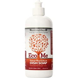 Eco-me eco me natural environmentally friendly sudsing liquid dish soap, healthy fragrance free scent, 16 ounces