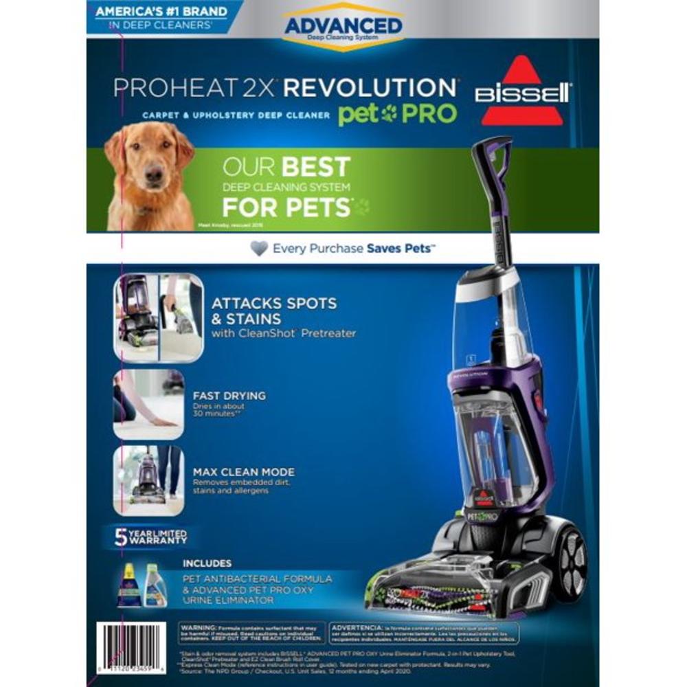 BISSELL ProHeat 2X Revolution Pet Pro Full-Size Carpet Cleaner, 1964