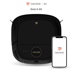 Tecbot Self-Rinse Sweeping and Mopping Laser Robot Vacuum Cleaner LDS + SLAM Navigation 4000 PA