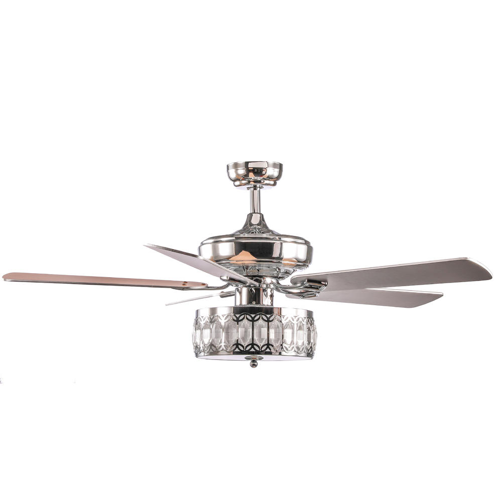 Treehouse NY 52" Scorpio 5 - Blade Chandelier Ceiling Fan with Remote Control and Light Kit Included