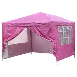 Ainfox 10x10 Ft Outdoor Pop Up Canopy Tent Instant Shelter Pop-Up Tent with 4 Removable Side and Carrying Bag
