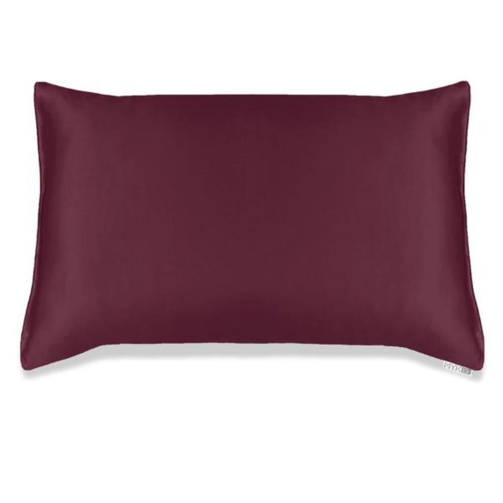 MYK Natural 19 Momme Mulberry Silk Pillowcase, Cotton Underside