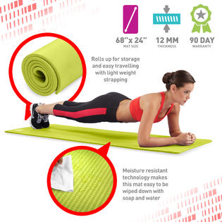 Pure fitness yoga mat hot sale