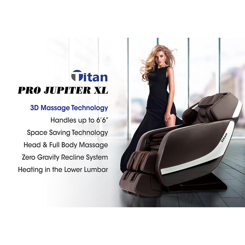 Osaki Titan 3D Pro Jupiter XL Zero Gravity Massage Chair - Brown