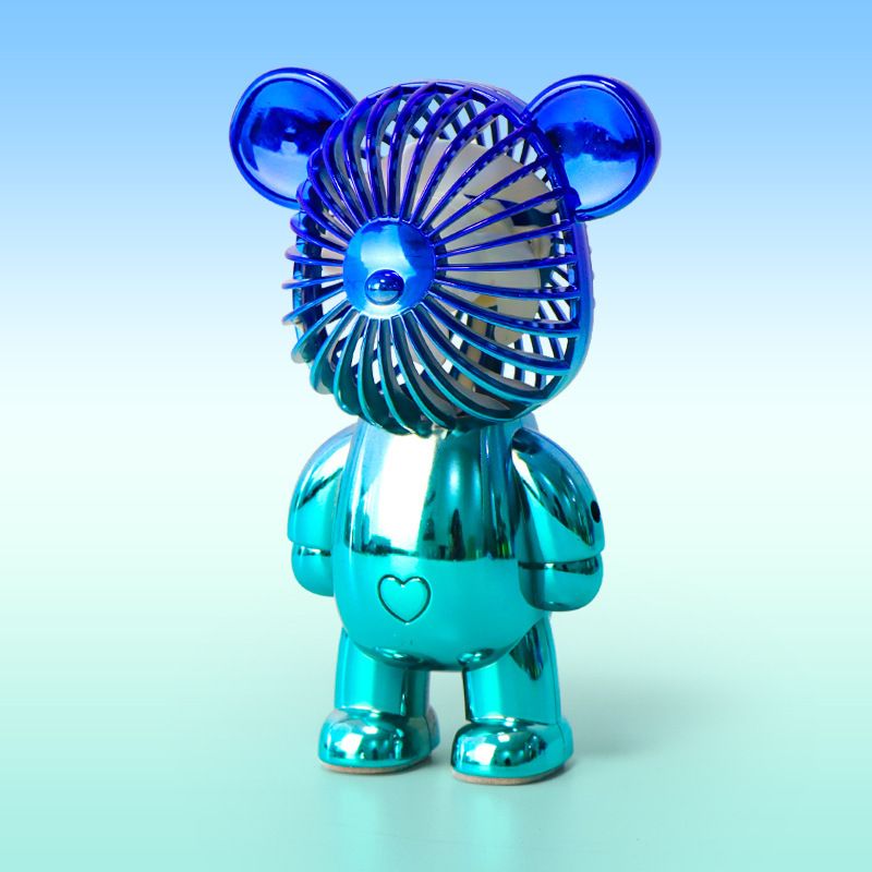 Trend Tech Brands Chrome Blue Mini Bear Fan