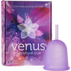 Venus Menstrual Cup – 100% Medical Grade Silicone Reusable Period Cup - Tampon Alternative – Made in USA – Size Small