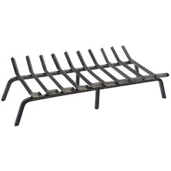 Minuteman International Non-Tapered Iron Fireplace Grate, 36-in x 17-in,FG6-36NTC,Black