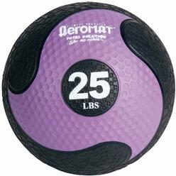 Aeromat Deluxe Medicine Ball - 25 LB Black / Purple - 10.8" in diameter