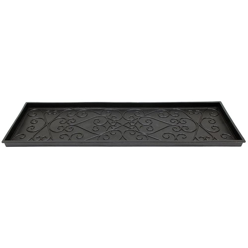 Achla Designs Scrollwork Rubber Boot Tray, Large