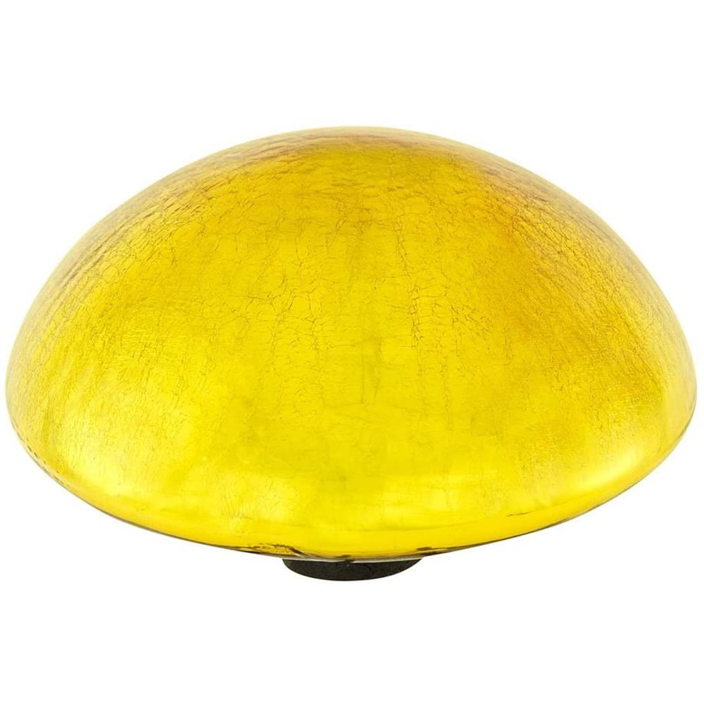 Achla Designs Glass Toadstool Mushroom Gazing Ball, Yellow