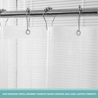 Bliss Deluxe 2 Pack Clear Heavyweight, 70 X 72 Clear Shower Curtain Liner