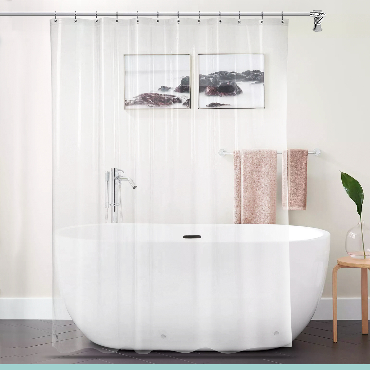 Bliss Deluxe 2 Pack Clear Heavyweight, 70 X 72 Clear Shower Curtain Liner
