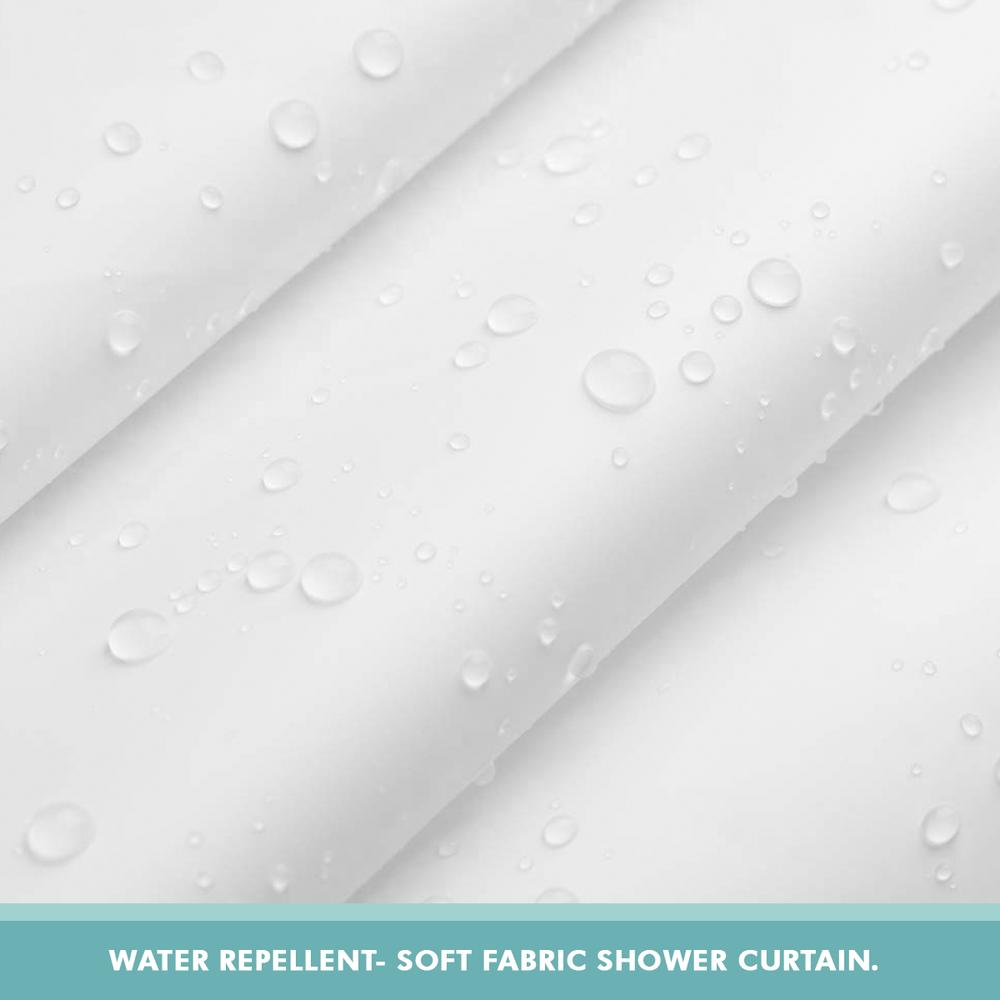 Bliss Deluxe White Heavyweight Shower Curtain Liner with Metal Grommets 70"X 72" NEW