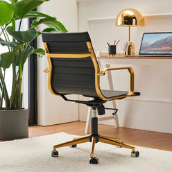 LUXMOD® Gold Office Chair,Adjustable Swivel Chair , Ergonomic Desk Chair for Extra Back & Lumbar Support.